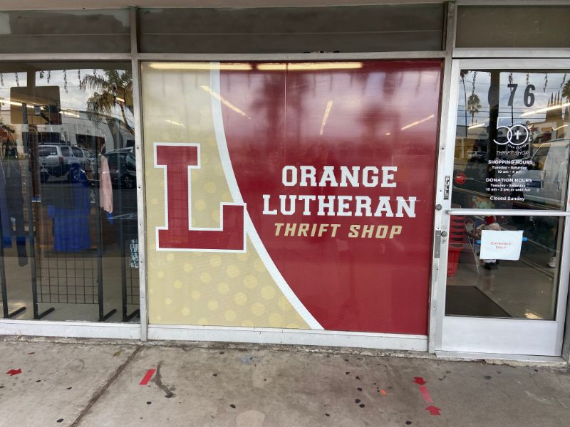 perforated window graphics in orange, ca