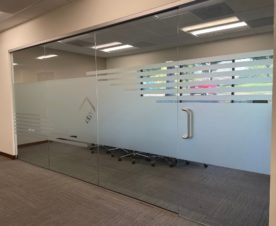custom etched and frosted glass graphics in los angeles, ca