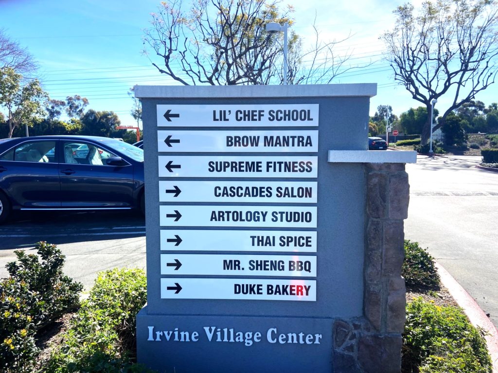 New Faces For Directional Signs In Irvine CA