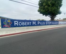 heavy duty mesh fence banners for schools in los angeles, ca