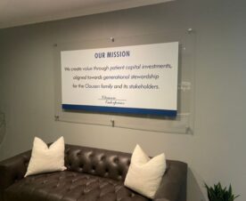 office wall mission statement signs in orange county, ca