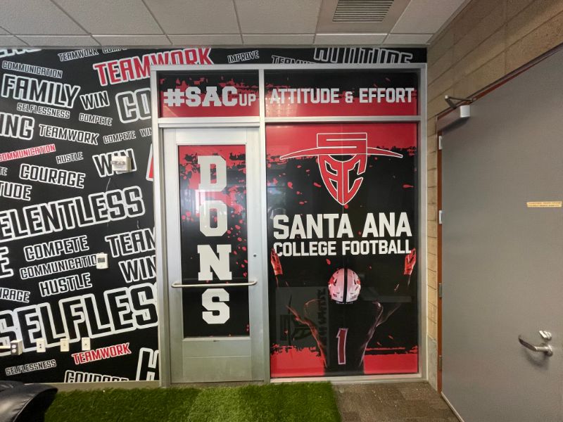 santa ana, ca window graphics for schools