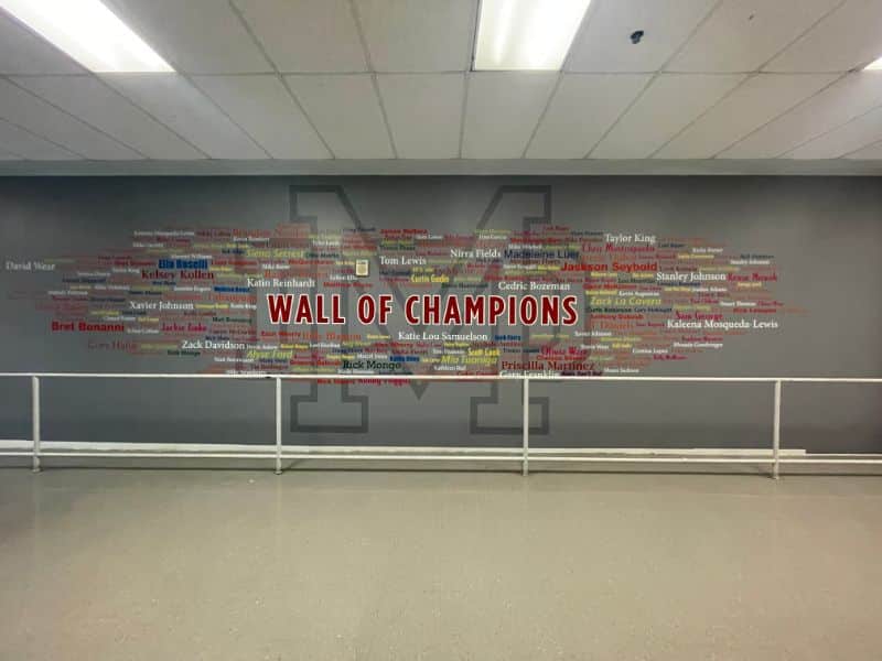 wall graphics for high school athletics in santa ana, ca