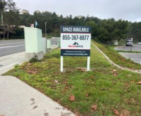anti-graffiti commercial property for lease signs in orange county, ca