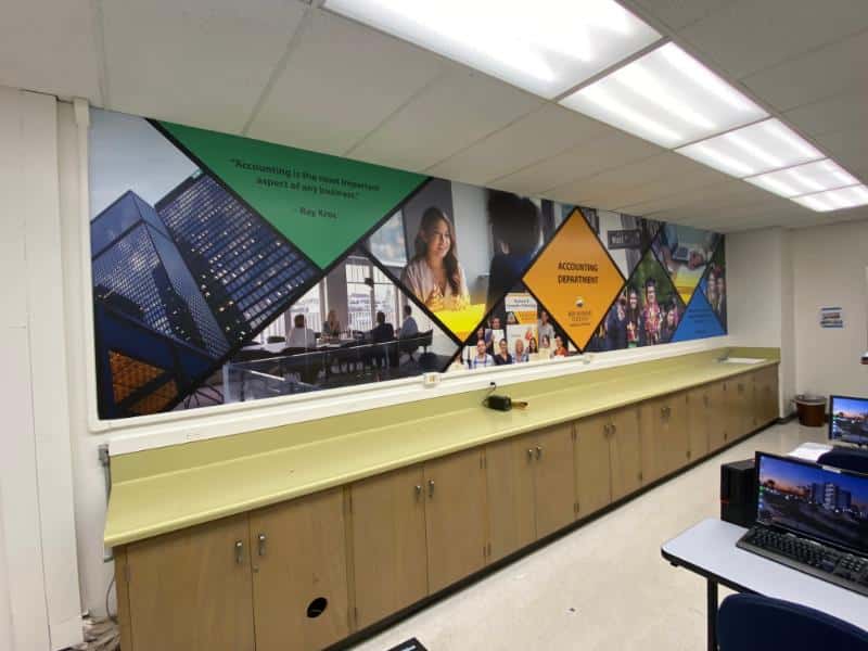 custom wall graphics for schools and universities in los angeles, ca
