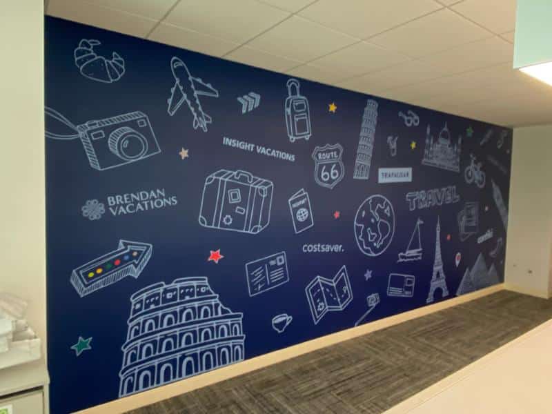 doodle wall graphics for offices in orange county, ca