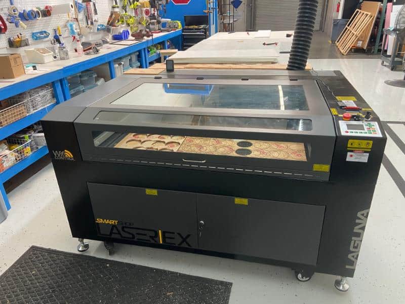 CO2 laser bed for cutting letters in buena park, ca