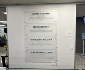 company values acrylic wall panels in cerritos, ca