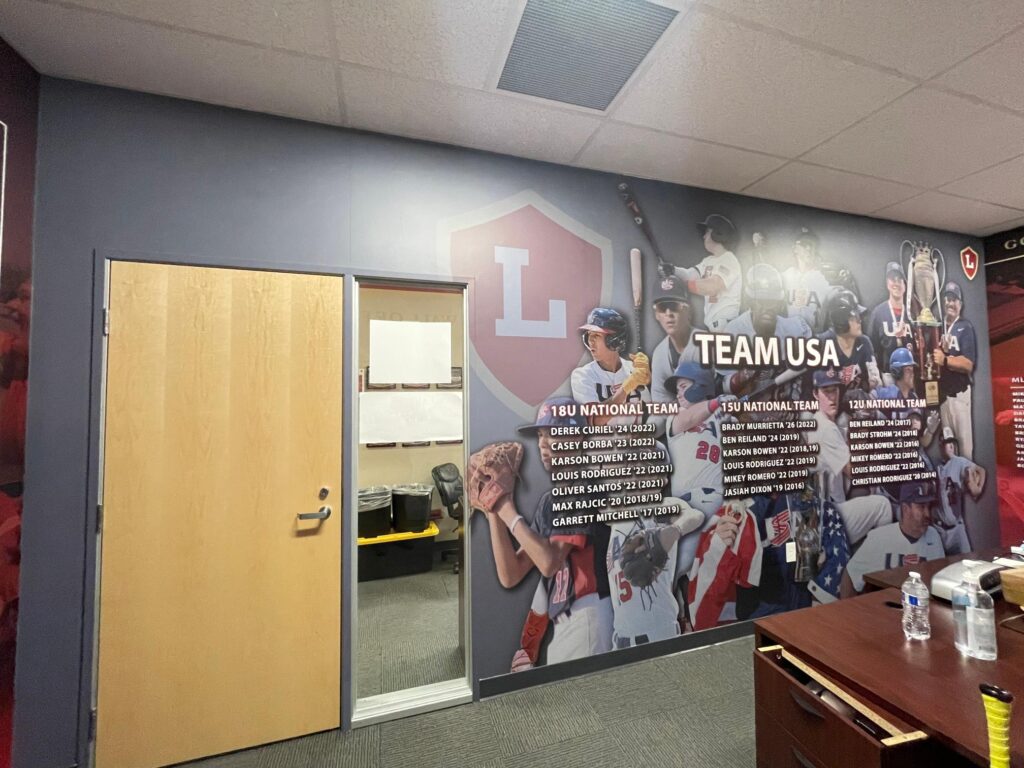 wall graphics and wraps for school athletic programs in orange county, ca