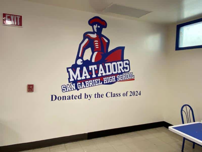 wall graphics for high schools in los angeles