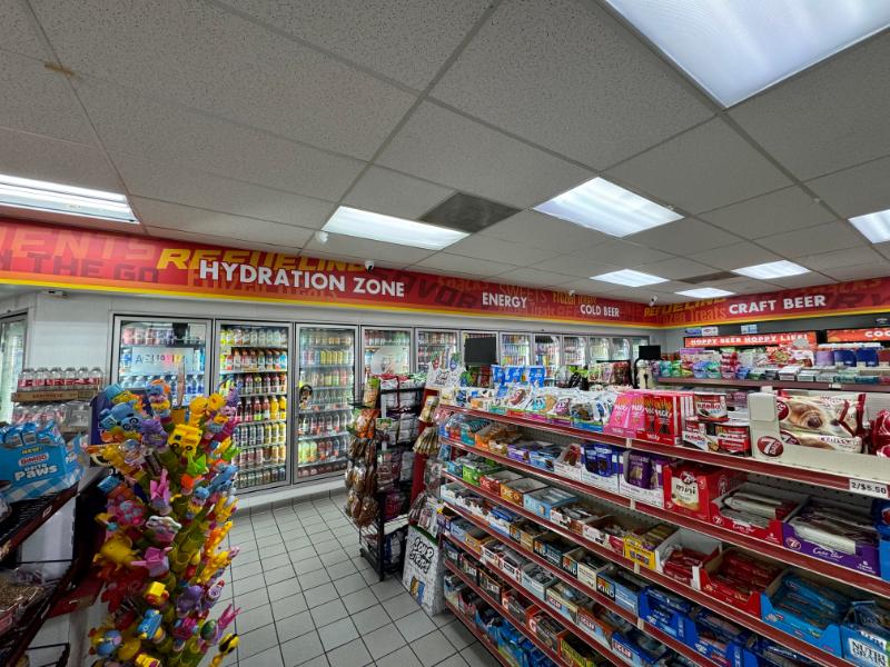 gas station snack shop wall graphics in orange county, ca