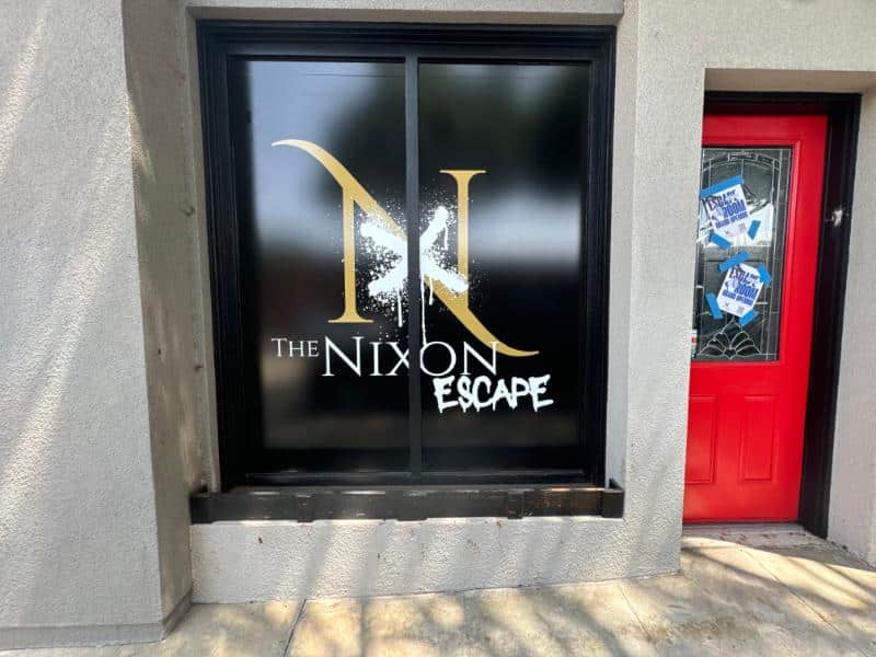 Escape room window graphics in orange county, ca