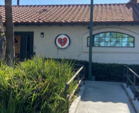 foam building signs with brushed metal face in orange, ca