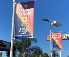 pole banners for auto dealers in orange county, ca