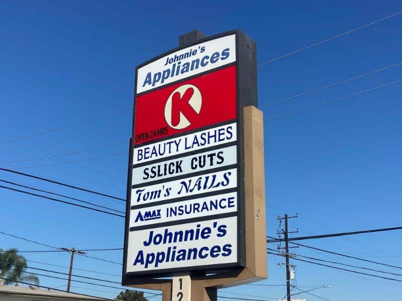 replacement tenant panels for pylon signs in downey, ca