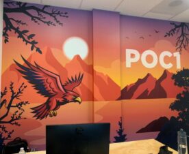 custom designed office wall graphics and wraps in rancho cucamonga
