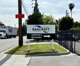 Entrance and directional Signs for warehouses in city of industry, ca