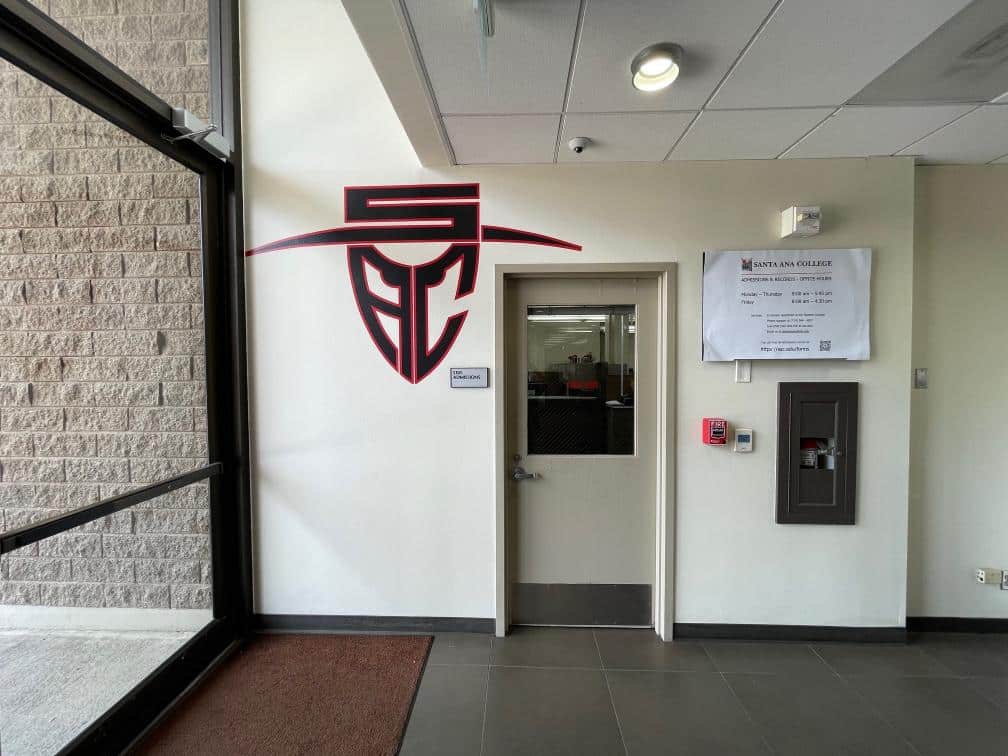 santa ana college school logo wall decal