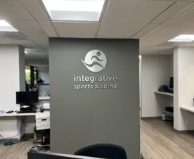 brushed metal lobby logo signs in long beach, ca