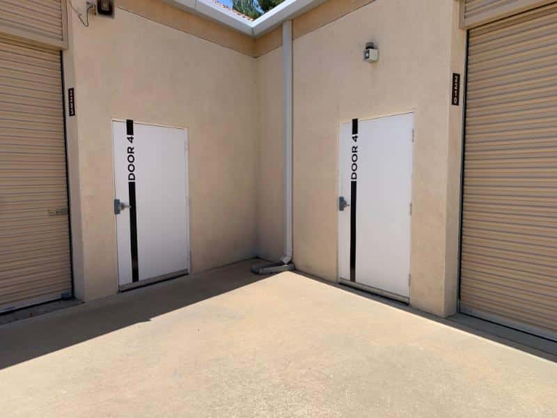custom door labels for self storage facilities in anaheim, ca