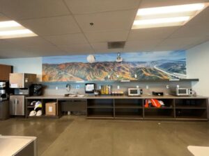 custom wall graphics for breakrooms in orange county, ca