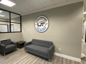 custom laser cut acrylic lobby logo wall signs for offices in anaheim, ca