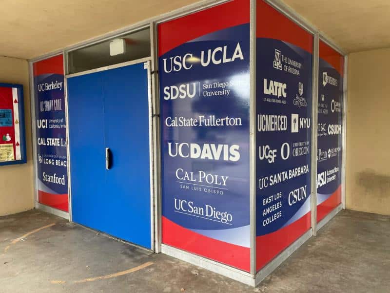 Perforated Window Graphics For Schools In Los Angeles