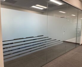 Frosted Privacy film for conference room glass in orange county, ca