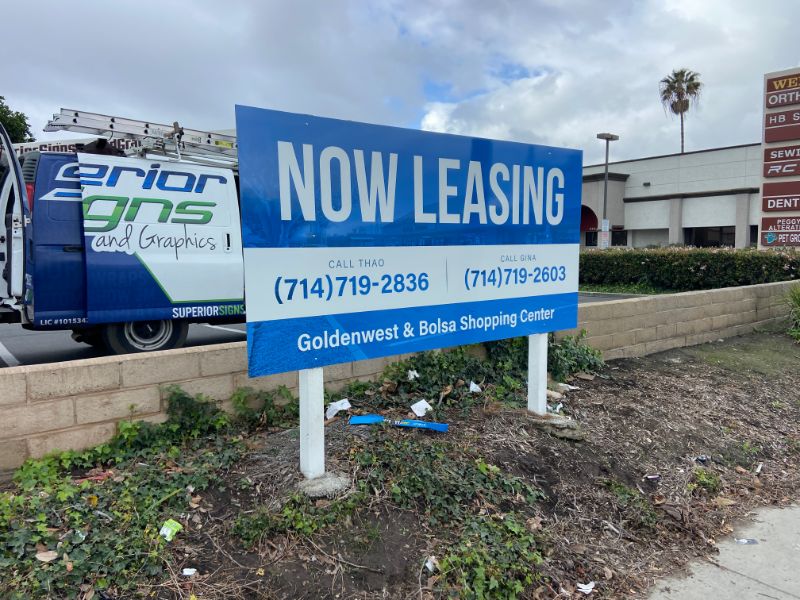 Anti Graffiti For Lease Signs in Orange County CA