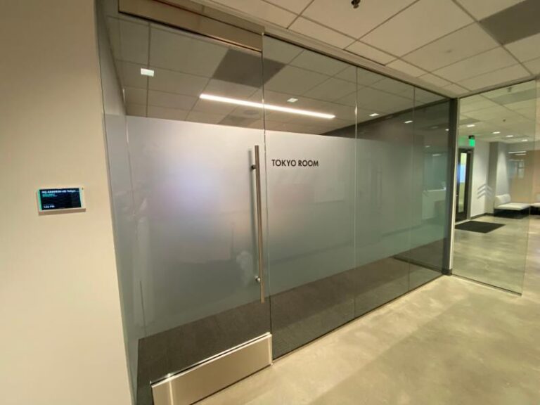 frosted glass privacy film for conference rooms in orange county, ca