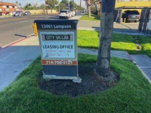 old City Villas monument signs in Anaheim, ca