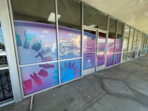 perforated window graphics for curves in cerritos, ca