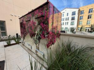 custom floral designs for electrical box wraps in los angeles, ca