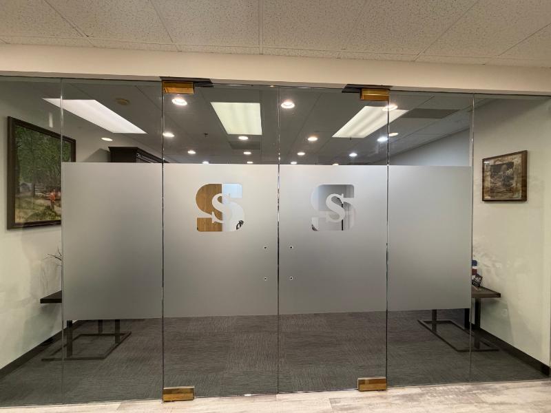 custom frosted glass designs in orange, ca