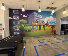 wall graphics for employee breakrooms in corona, ca