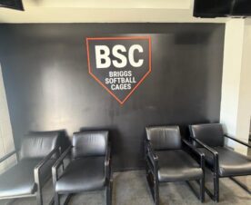 3D acrylic lobby logos in orange, ca