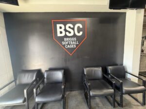 3D acrylic lobby logos in orange, ca