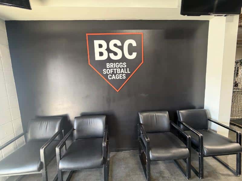 3D acrylic lobby logos in orange, ca