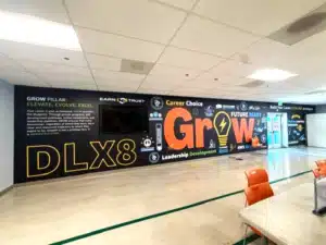 custom wall wraps and graphics for amazon facilities in santa ana, ca